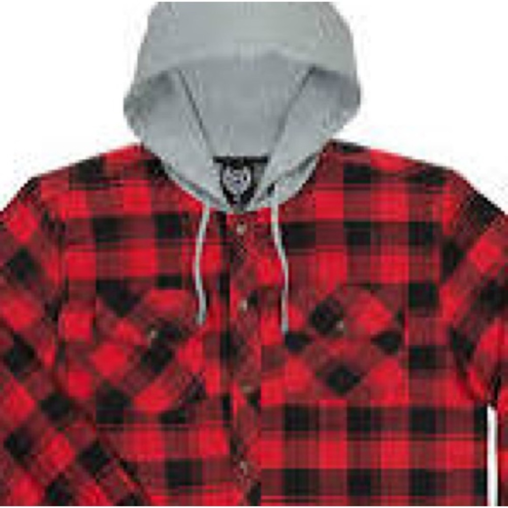 NWT North 15 Flannel Hoodie Medium - Picture 2 of 12